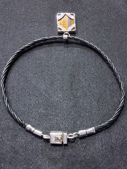 Sterling Silver Tiger Eye Pendant