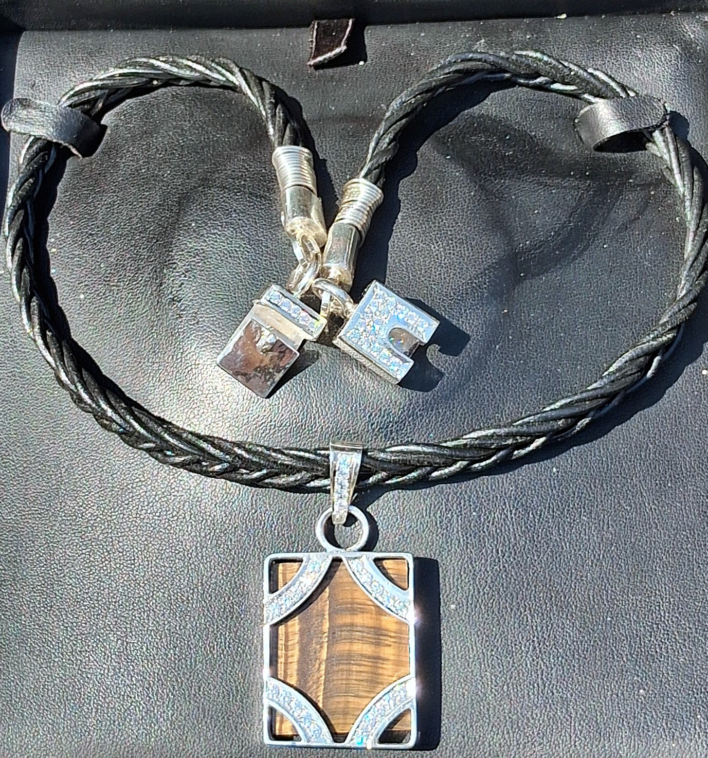 Sterling Silver Tiger Eye Pendant