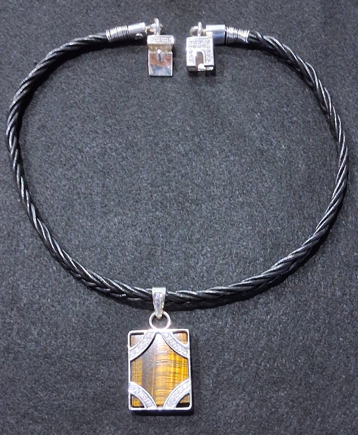 Sterling Silver Tiger Eye Pendant