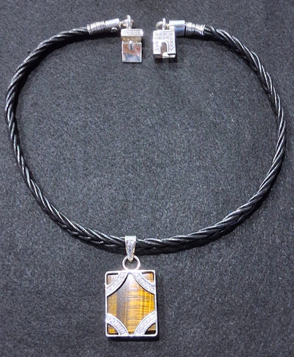 Sterling Silver Tiger Eye Pendant