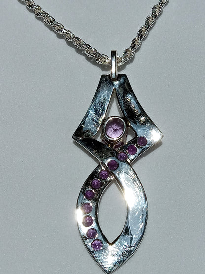 Sterling Silver Amethyst Necklace